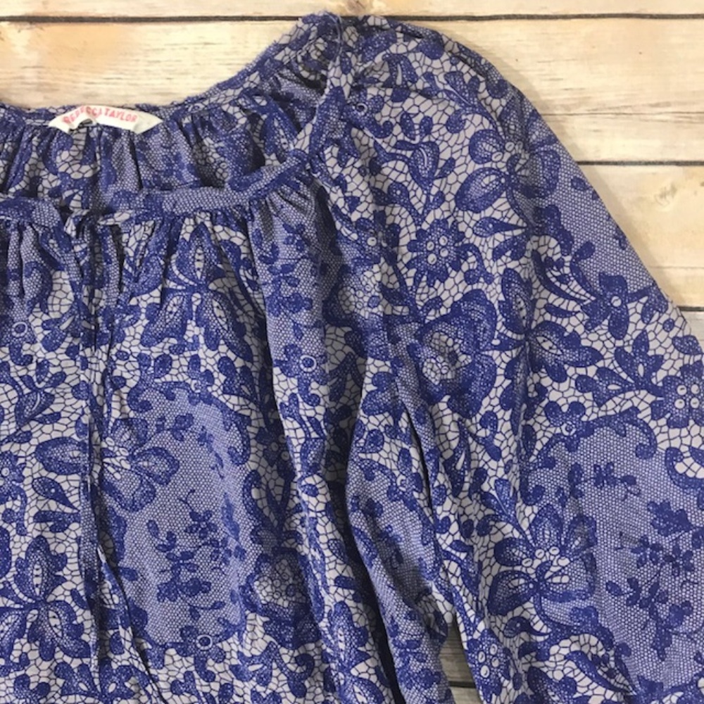 Rebecca Taylor Silk Blouse Womens Size S/M